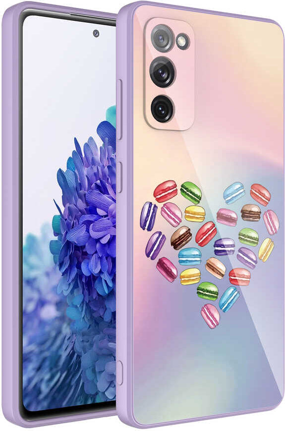 Galaxy S20 Fe Kılıf Kamera Korumalı Desenli Sert Silikon Mnc Epoksi Kapak-No1