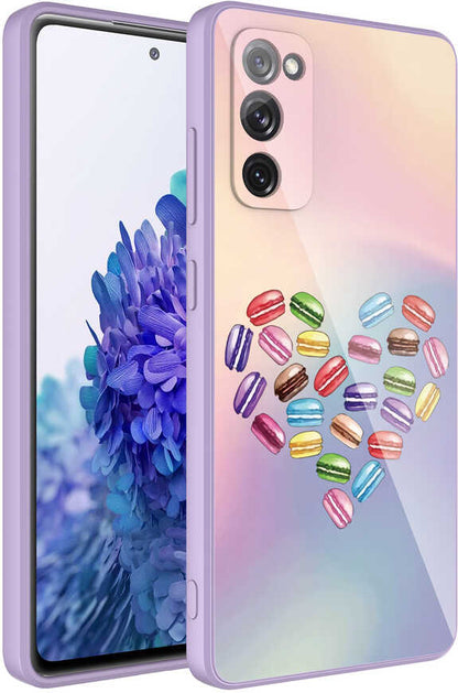 Galaxy S20 Fe Kılıf Kamera Korumalı Desenli Sert Silikon Mnc Epoksi Kapak-No1