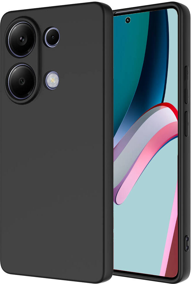 Xiaomi Poco M6 Pro 4g Kılıf Mnc Mara Laaakan Kapak-Siyah