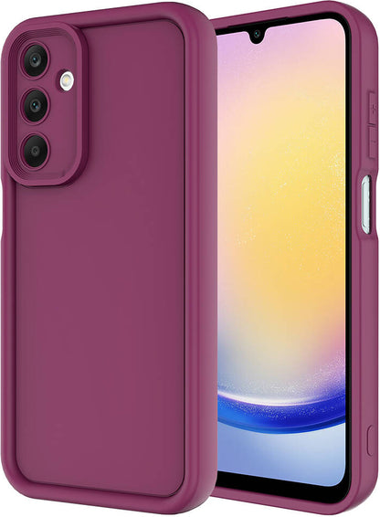 Galaxy A25 Kılıf Kamera Korumalı Mnc Ananas Kapak-Mürdüm