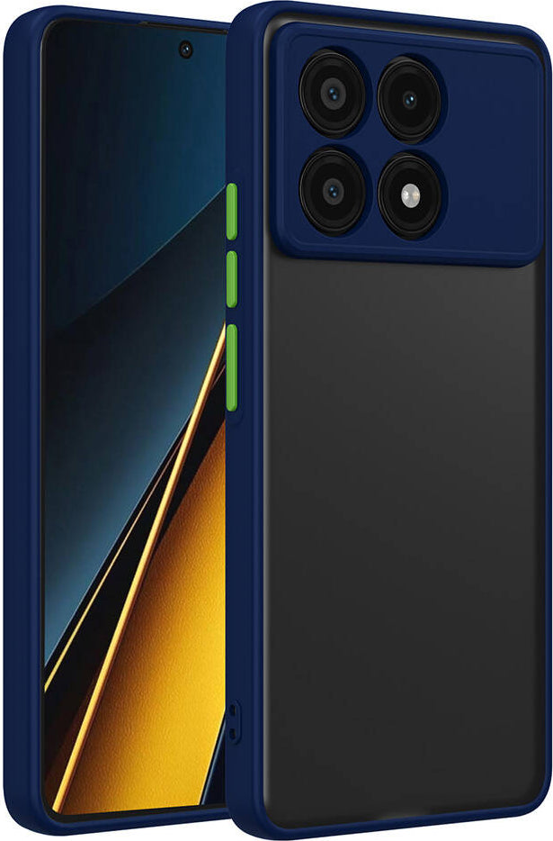 Xiaomi Poco X6 Pro Kılıf Mnc Hux Kapak-Lacivert