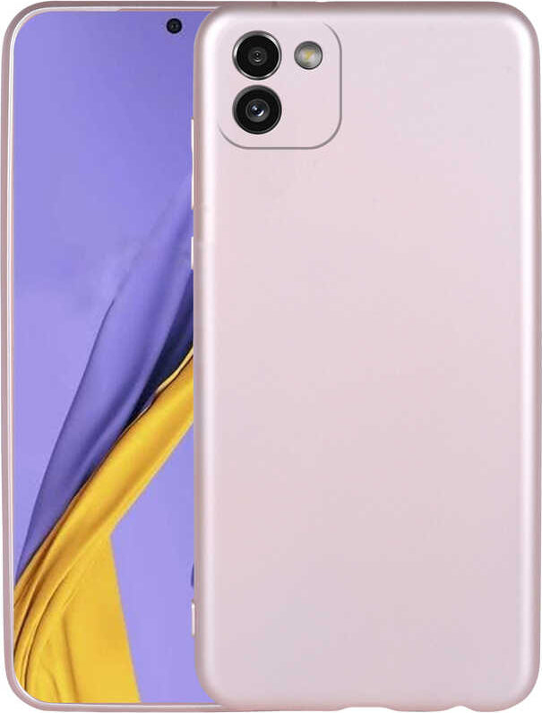 Galaxy A03 Kılıf Mnc Premier Silikon Kapak-Rose Gold