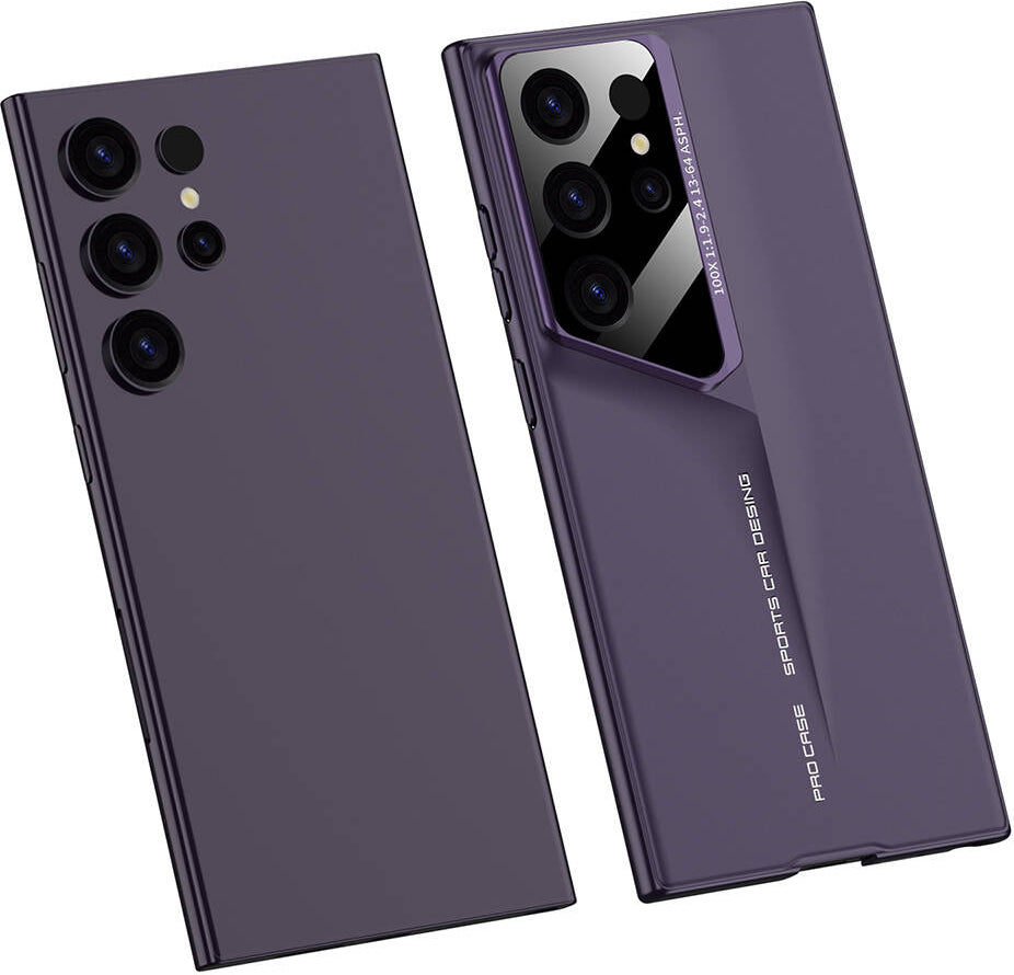 Galaxy S23 Ultra Kılıf Ultra Ince Kamera Korumalı Sert Rubber Mnc Procase Kapak-Gri