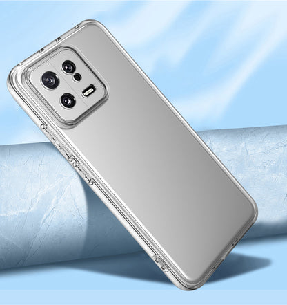 Xiaomi Mi 13 Kılıf Mnc Kamera Korumalı Süper Silikon Kapak-Renksiz