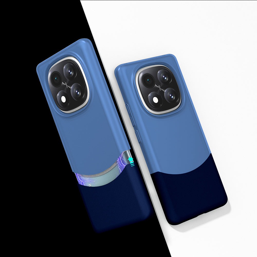 Redmi Note 14 Pro Plus Kılıf Mıknatıslı Mnc Duble Kapak - Lacivert