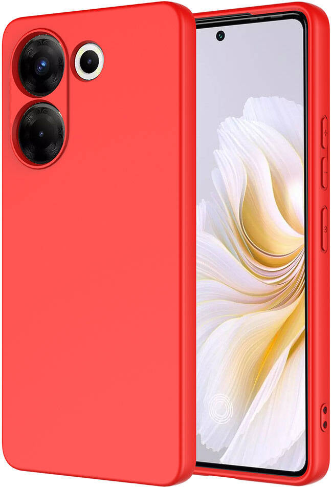 Tecno Camon 20 Pro 4g Kılıf Mnc Mara Laaakan Kapak-Kırmızı