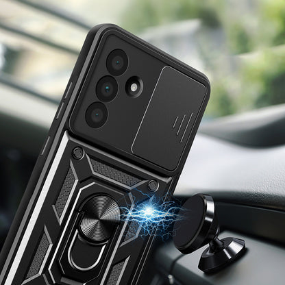 Galaxy A36 Kılıf Magnetik Standlı Kamera Korumalı Mnc Sürgülü Vega Kapak -115438