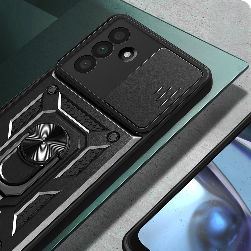 Galaxy A36 Kılıf Magnetik Standlı Kamera Korumalı Mnc Sürgülü Vega Kapak -115438