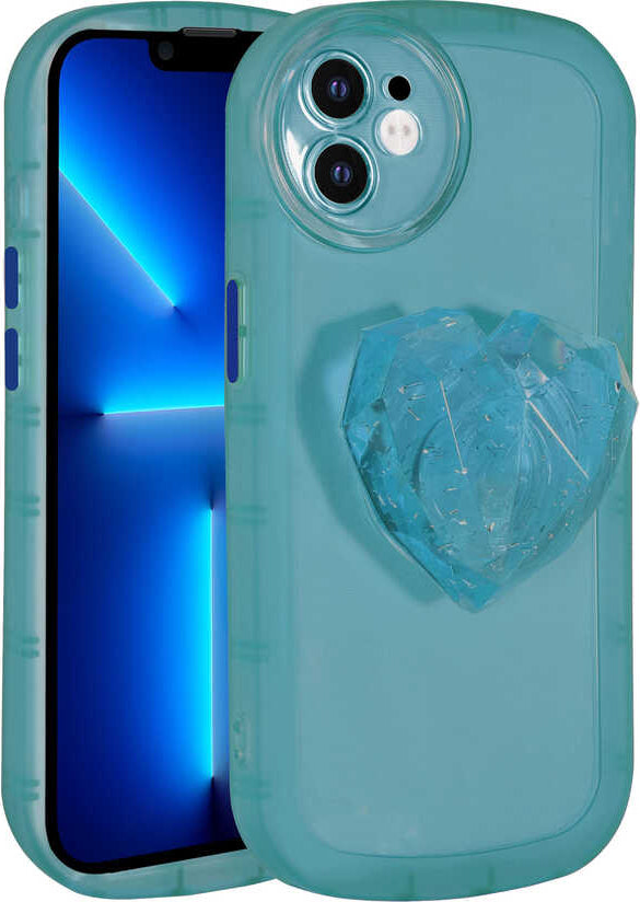 iPhone 11 Kılıf Kamera Korumalı Pop Soketli Renkli Mnc Ofro Kapak-Mavi