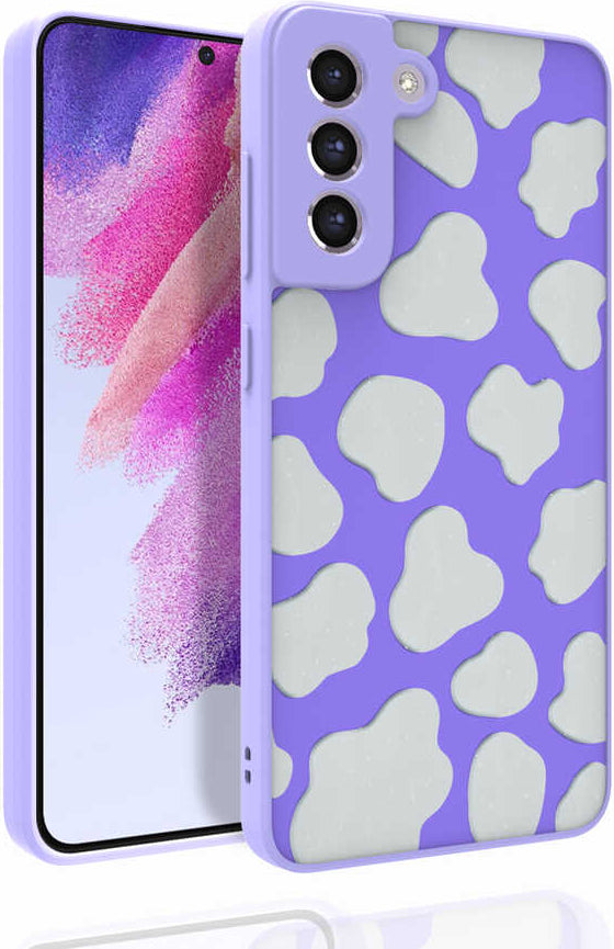 Galaxy S21 Fe Kılıf Desenli Kamera Korumalı Parlak Mnc Nora Kapak-No6