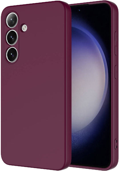 Galaxy S24 Kılıf Mnc Mara Laaakan Kapak-Koyu Mor