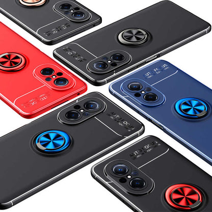 Huawei Nova 9 Se Kılıf Mnc Ravel Silikon Kapak-Siyah-Mavi