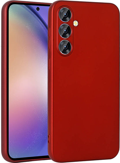 Galaxy A55 Kılıf Mnc Premier Silikon Kapak-Kırmızı