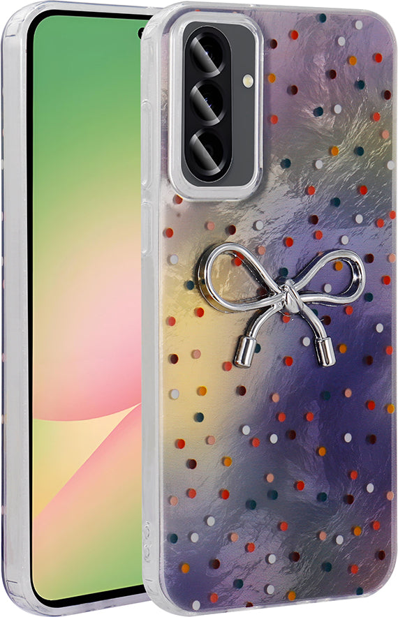 Galaxy A36 Kılıf Kamera Korumalı Figürlü Mnc Ponti Silikon Kapak - Lila