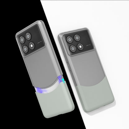 Poco X6 Pro Kılıf Mıknatıslı Mnc Duble Kapak - Gri