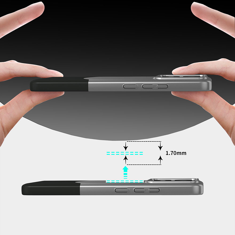 Poco X6 Pro Kılıf Mıknatıslı Mnc Duble Kapak - Gri