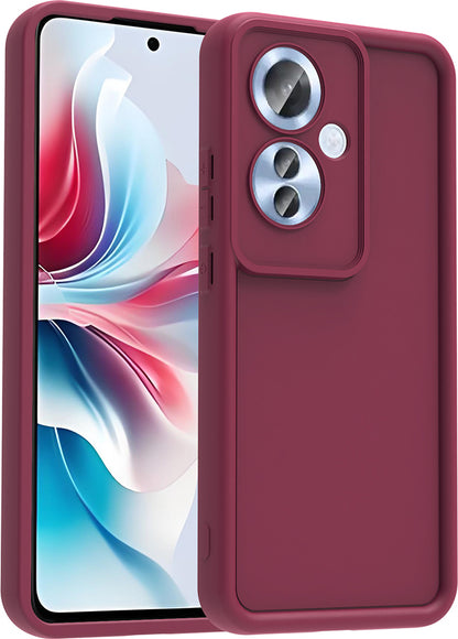 Reno 11F Kılıf Kamera Korumalı Mnc Ananas Kapak - Mürdüm