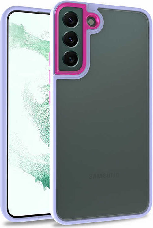 Galaxy S22 Plus Kılıf Mnc Flora Kapak-Lila
