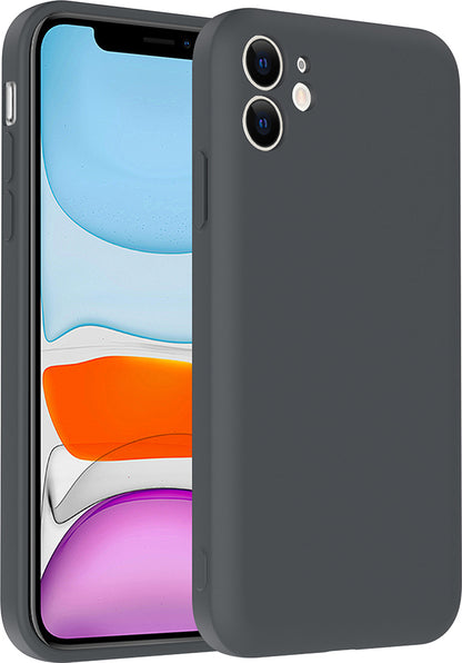 iPhone 11 Kılıf Kamera Korumalı Kartlık Hazneli Mnc Vitra Kapak - Gri