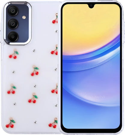 Galaxy A15 Kılıf Airbag Tasarımlı Simli Şeffaf Mnc Kutup Kapak - Fiyonk
