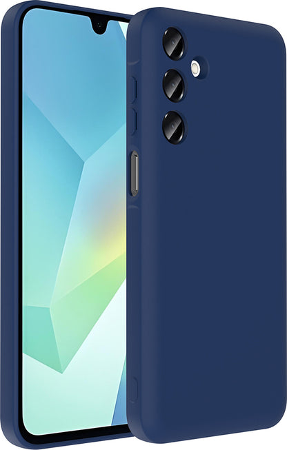 Galaxy A16 Kılıf Kamera Korumalı Kartlık Hazneli Mnc Vitra Kapak - Lacivert