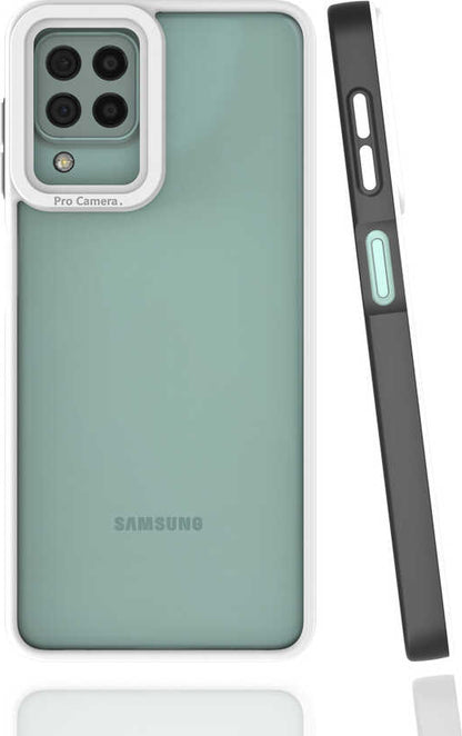 Galaxy M32 Kılıf Mnc Mima Kapak-Siyah
