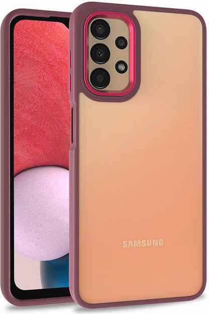 Galaxy A53 5g Kılıf Mnc Flora Kapak-Kırmızı