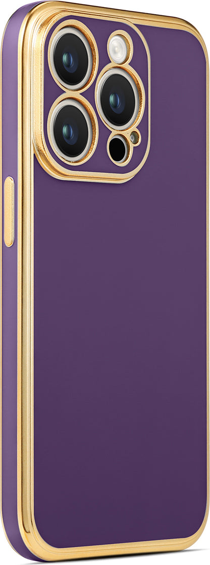 iPhone 14 Pro Max Uyumlu Mnc Bark Kapak-Derin Mor