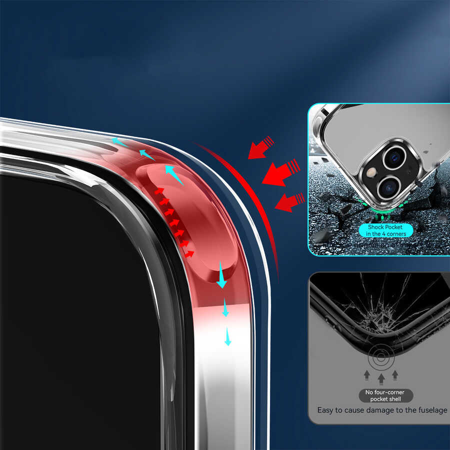 iPhone 14 Kılıf Mnc Forst Kapak-Renksiz