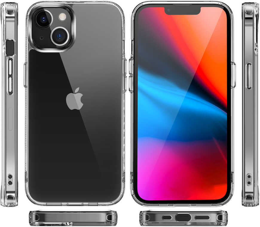 iPhone 14 Kılıf Mnc Forst Kapak-Renksiz