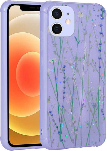 iPhone 11 Uyumlu Simli Desenli Kamera Korumalı Parlak Mnc Popy Kapak-Dallar