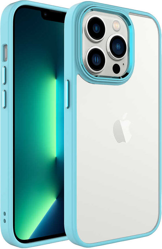 iPhone 14 Pro Uyumlu Mnc Krom Kapak-Yeşil