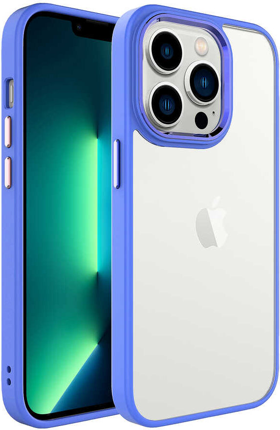 iPhone 14 Pro Max Uyumlu Mnc Krom Kapak-Lavendery Gray