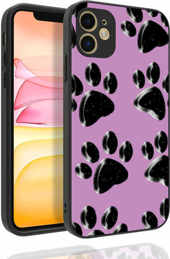 iPhone 11 Uyumlu Desenli Kamera Korumalı Parlak Mnc Nora Kapak-No3