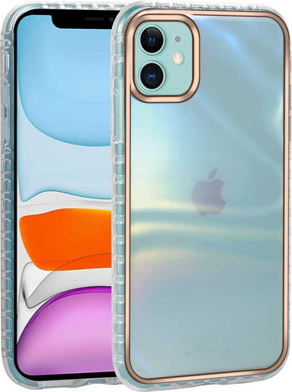 iPhone 11 Kılıf Desenli Parlayan Transparan Mnc Avva Kapak-No6