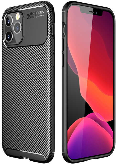 iPhone 12 Pro Uyumlu Mnc Negro Silikon Kapak-Siyah