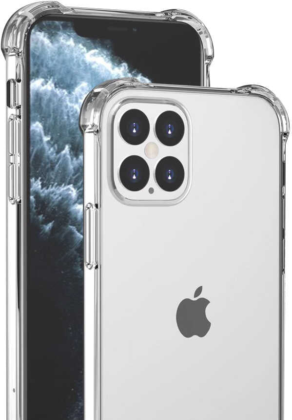 iPhone 12 Uyumlu Mnc Nitro Anti Shock Silikon-Renksiz