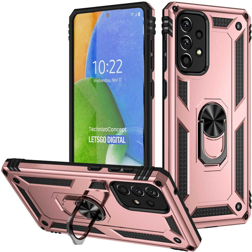 Galaxy A73 Kılıf Mnc Vega Kapak-Rose Gold