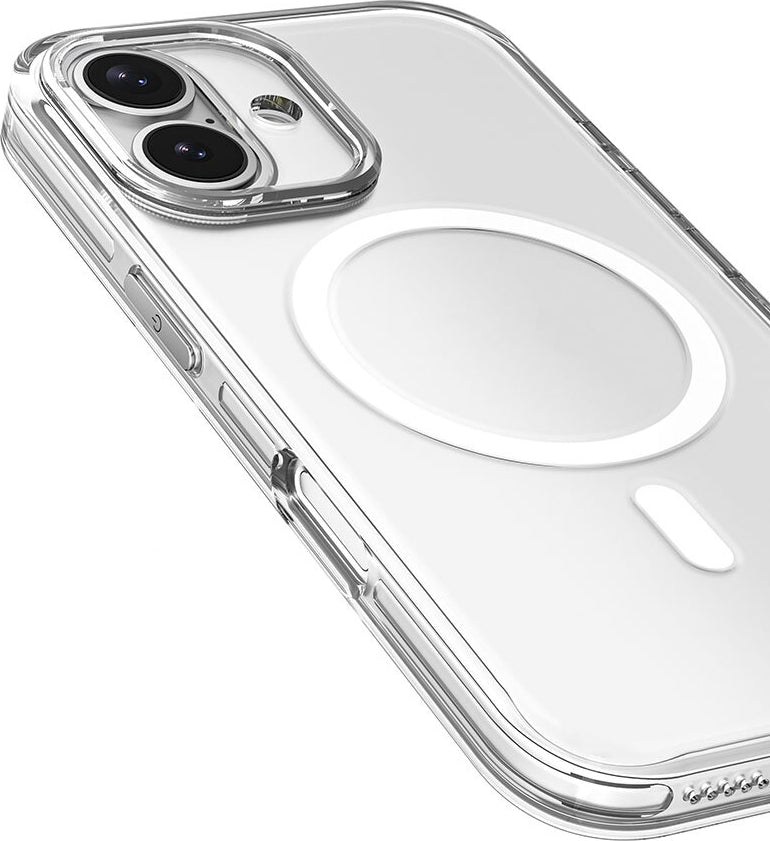 iPhone 16 Kılıf Magsafe Şarj Özellikli Kamera Korumalı Mnc Kripto Kapak-Şeffaf