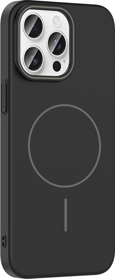 iPhone 14 Pro Max Kılıf Magsafe Şarj Özellikli Mnc Ruby Silikon Kapak - Desert Titanyum