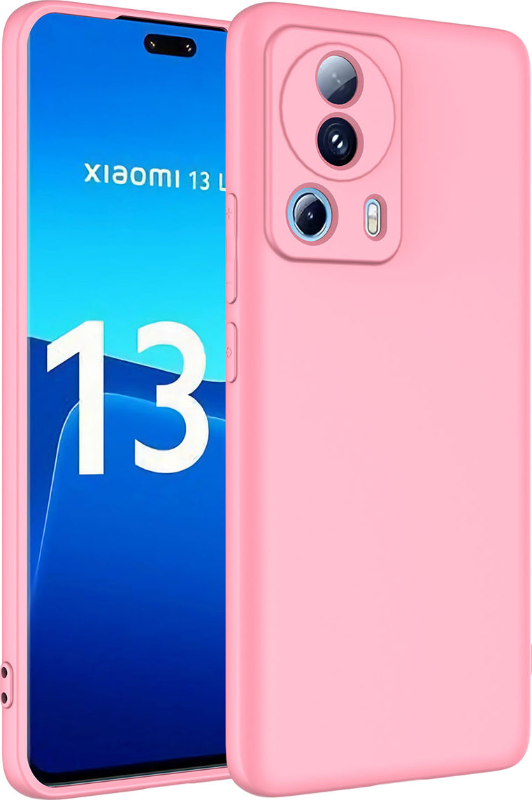 Xiaomi Mi 13 Lite Kılıf Mnc Mara Laaakan Kapak-Pembe