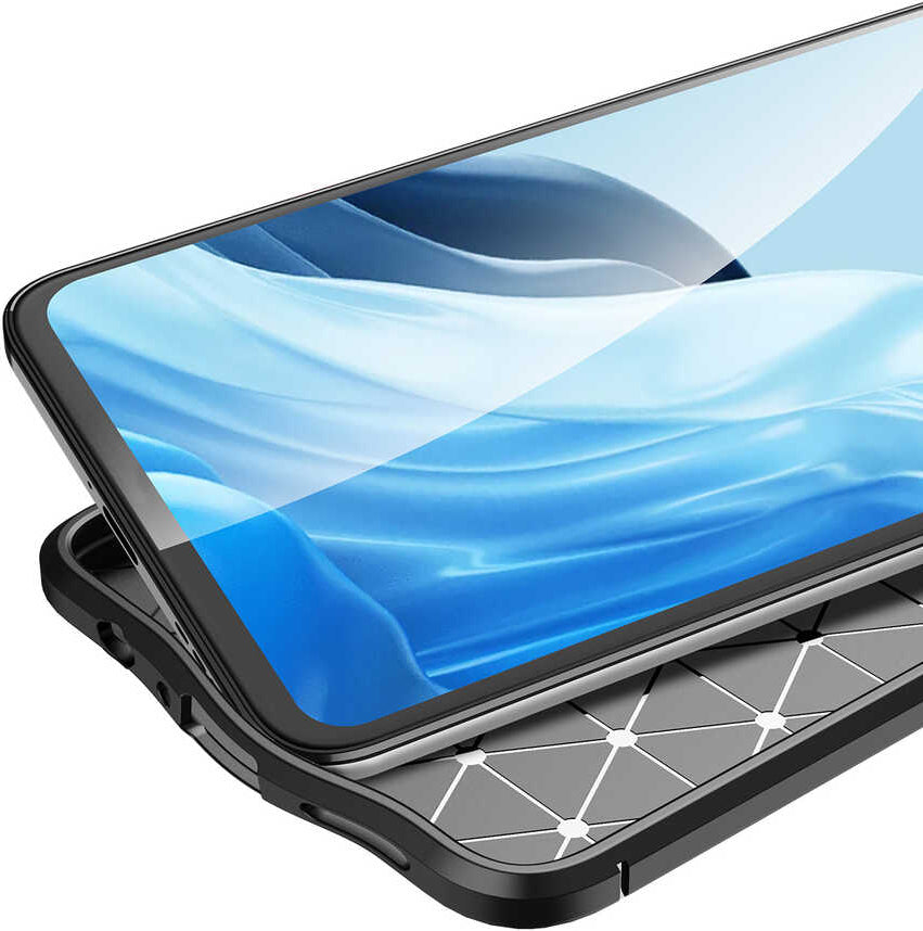 Oppo Reno 7 4g Kılıf Mnc Niss Silikon Kapak-Siyah