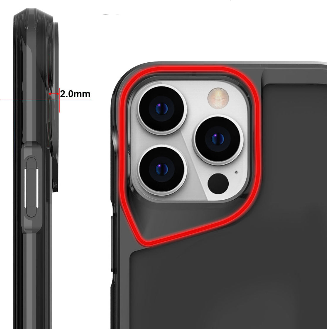 Apple iPhone 15 Pro Kılıf Mnc T-Max Kapak-Koyu Gri