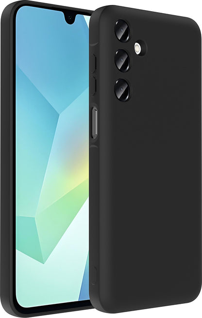 Galaxy A16 Kılıf Kamera Korumalı Kartlık Hazneli Mnc Vitra Kapak - Siyah