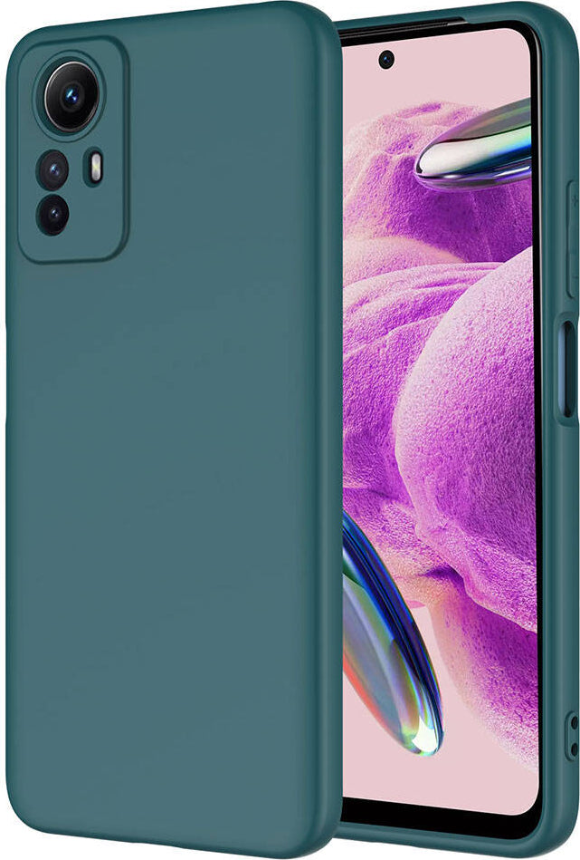 Xiaomi Redmi Note 12S Kılıf Mnc Mara Laaakan Kapak-Koyu Yeşil