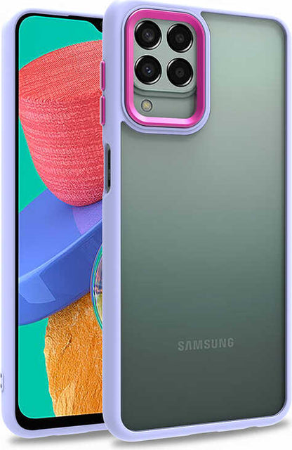 Galaxy M33 Kılıf Mnc Flora Kapak-Lila
