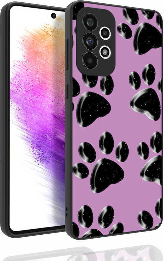 Galaxy A73 Kılıf Desenli Kamera Korumalı Parlak Mnc Nora Kapak-No3