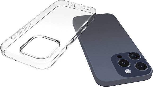 Apple iPhone 16 Pro Max Kılıf Mnc Süper Silikon Kapak-Şeffaf