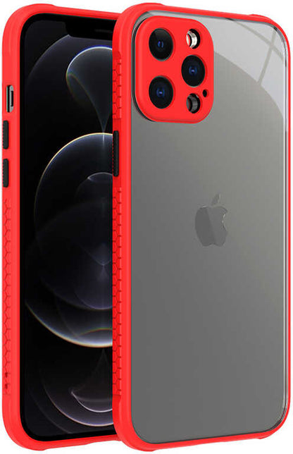 iPhone 12 Pro Max Uyumlu mnc Kaff Kapak-Kırmızı