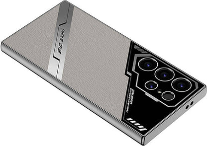 Galaxy S24 Ultra Kılıf Kamera Korumalı Suni Deri Tasarım Mnc Yeni Seri Procase Kapak-Siyah